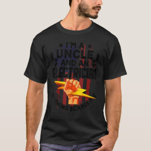 T-shirt Patriote du drapeau américain de l'oncle électrici