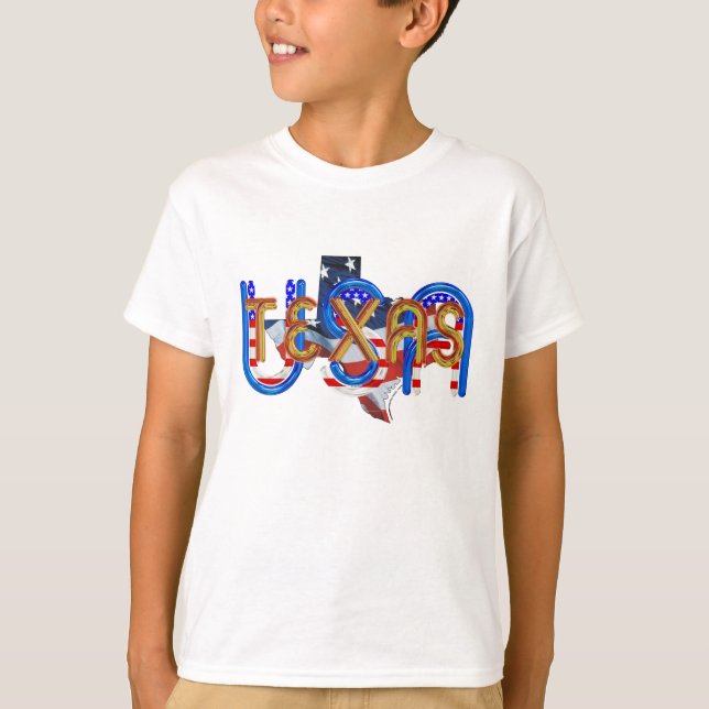 T-shirt Patriote du Texas de PIÈCE EN T (Devant)