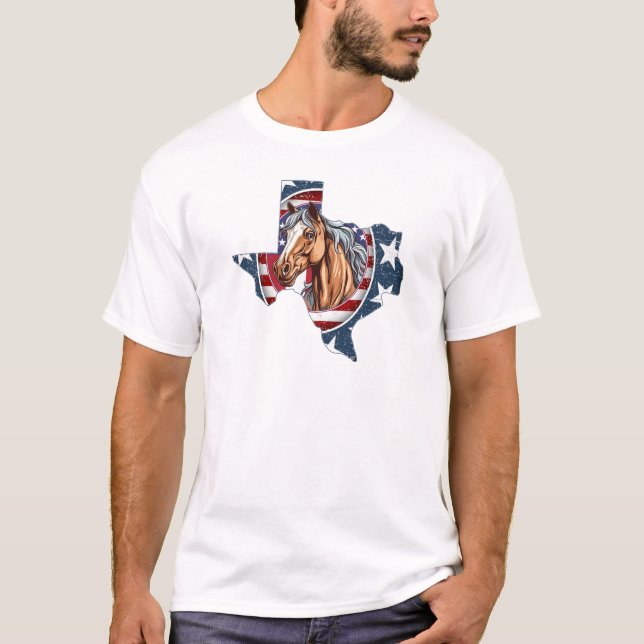 T-shirt Patriote USA Texas (Devant)