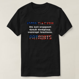 T-shirt PATRIOTES AMÉRICAINES Ne soutenez pas les traîtr