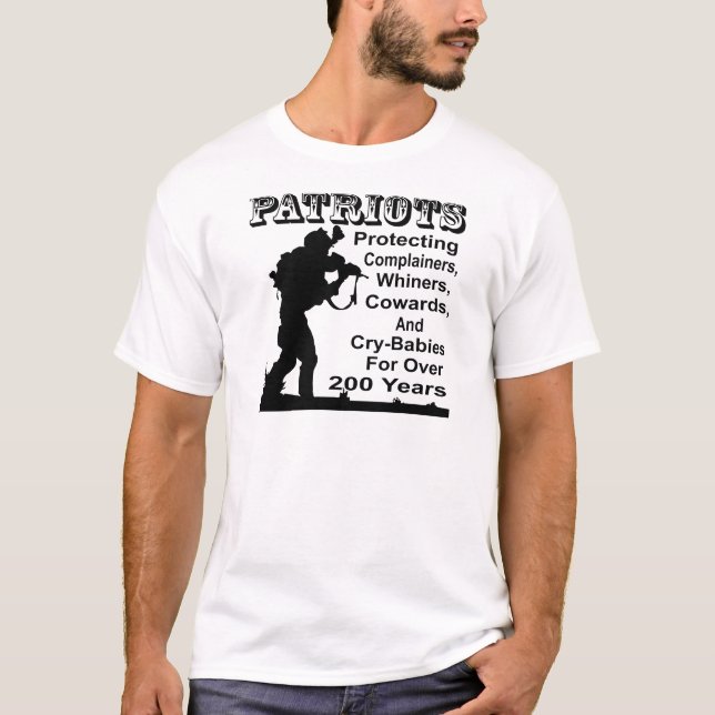 T-shirt Patriotes Protégeant Les Plaignants, Les Maillots, (Devant)