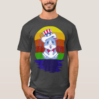 T-shirt Patriotic 4th of july Guinea Pig