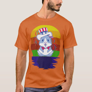 T-shirt Patriotic 4th of july Guinea Pig