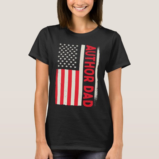 T-shirt Patriotic Book Writer Writing Publisher Blogger Au (Devant)