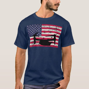 T-shirt Patriotic CV22 Osprey American flag