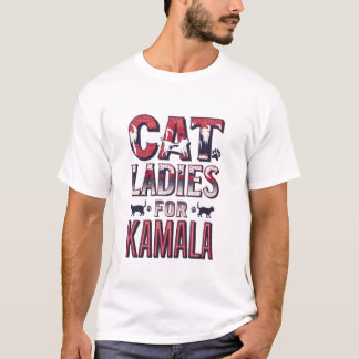 T-shirt Patriotic Flag Colours Cat Ladies
