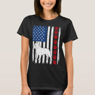 T-shirt Patriotic french bulldog drapeau américain chien 4
