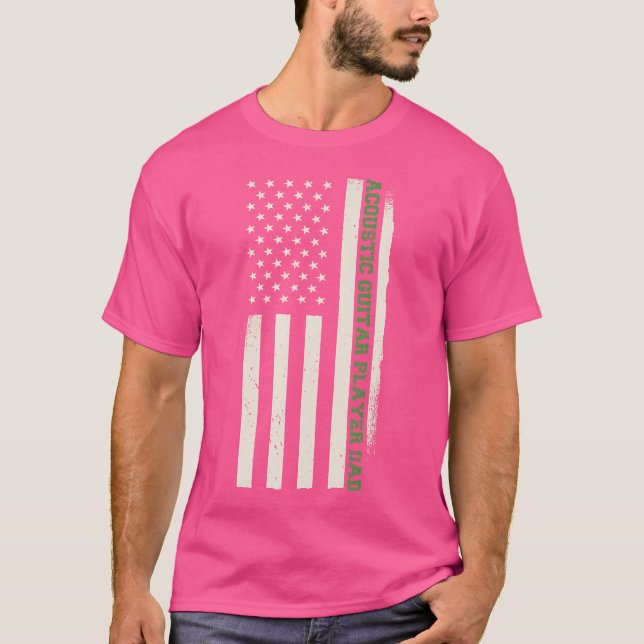 T-shirt Patriotic Guitarist Musician Acoustic Guitar Playe (Devant)
