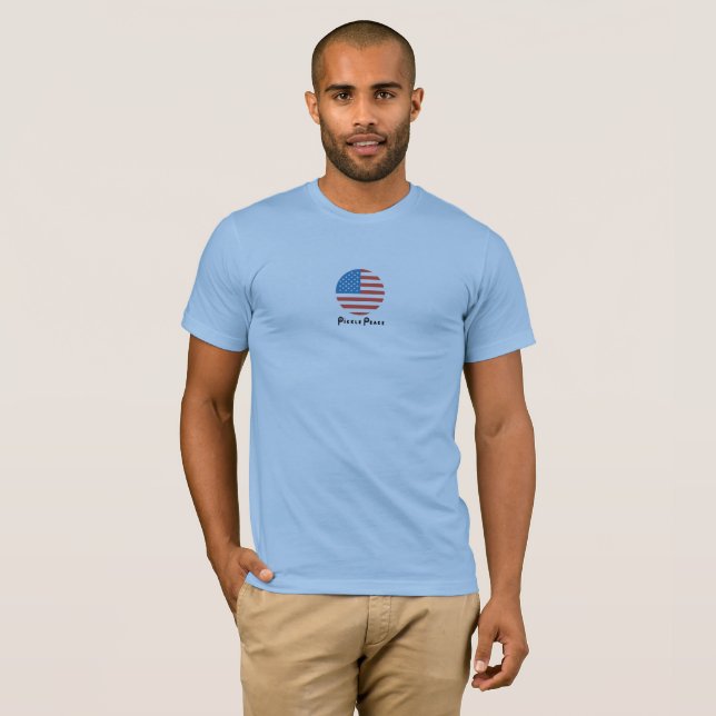 T-shirt Patriotic Pickleball par Pickle Peace (Devant entier)
