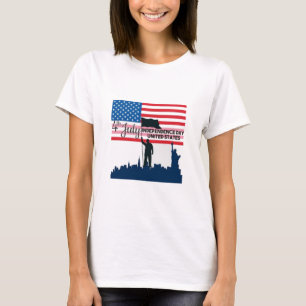 T-shirt Patriotic Pup & Fier Chien Maman : 4 juillet Chien