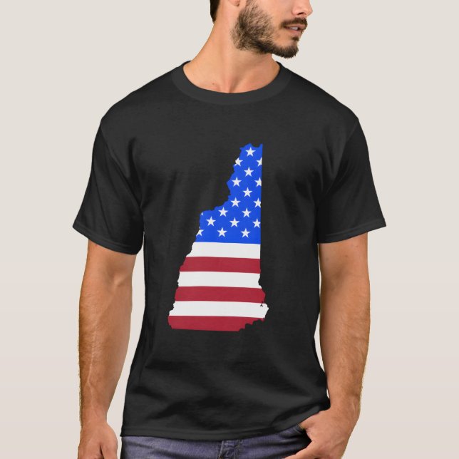T-shirt Patriotic State Of New Hampshire Usa Flag For (Devant)