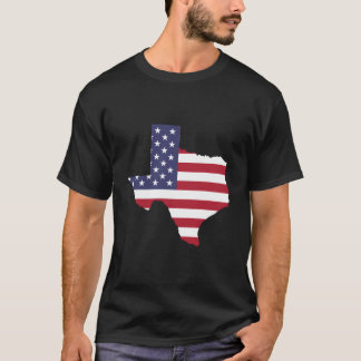 T-shirt Patriotic State Of Texas Usa Flag For