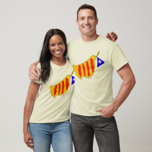 T-shirt Patriotic Symbol, Catalonia freedom dove.
