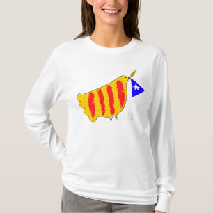 T-shirt Patriotic Symbol, Catalonia freedom dove.