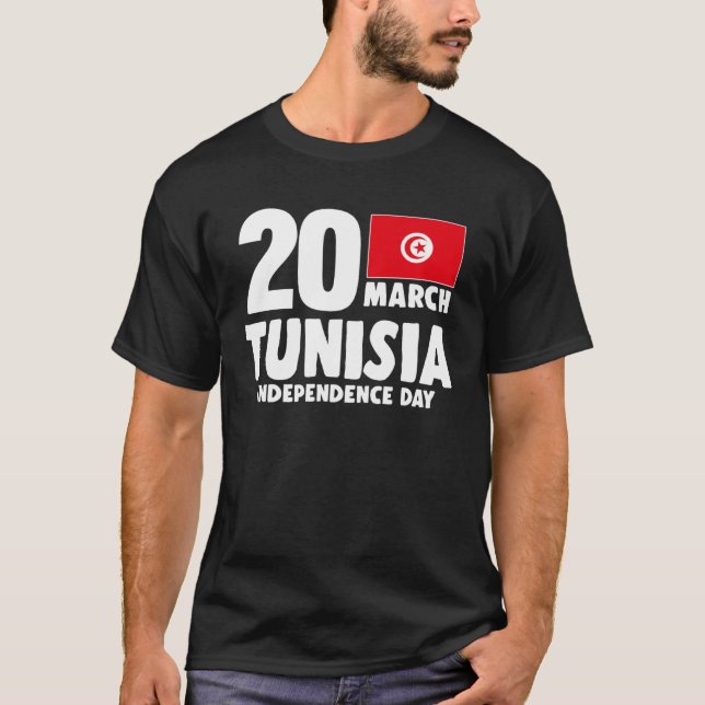 T-shirt Patriotic Tunisia Flag Tunisian Independence Day (Devant)