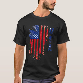 T-shirt Patriotic USA American Flag