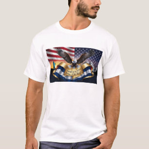 T-shirt Patriotic USA - Bald Eagle & Drapeau Desig