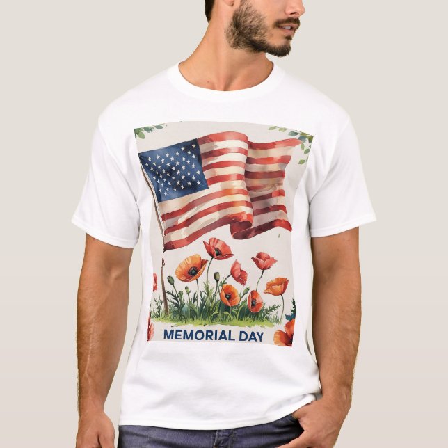 T-shirt Patriotic USA Flag Shirt (Devant)