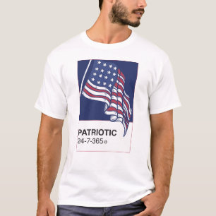 T-shirt Patriotique 24/7/365 Plein Front