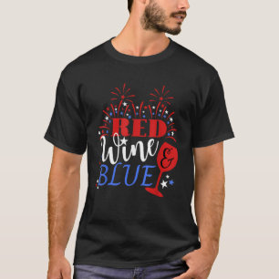 T-shirt Patriotique 4 juillet drôle Vin Humour Quatrième f