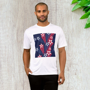T-shirt Patriotique 4 juillet Étoiles Rouge Blanc Et Bleu
