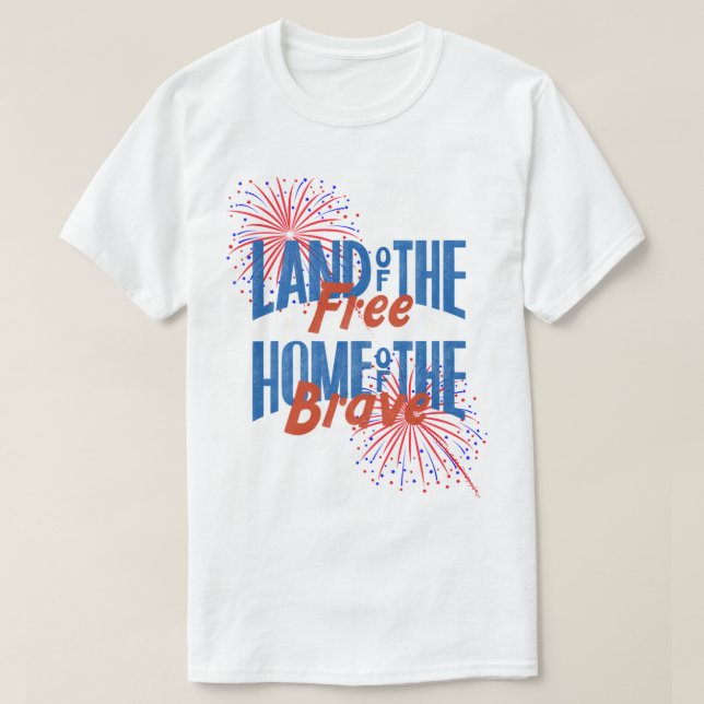 T-shirt PATRIOTIQUE (4 JUILLET) TOUS LES genres, tailles (Design devant)