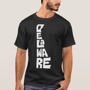 T-shirt Patriotique Accueil Plan De L'État Du Delaware For