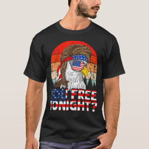 T-shirt Patriotique American Bald Eagle 4 juillet votre li