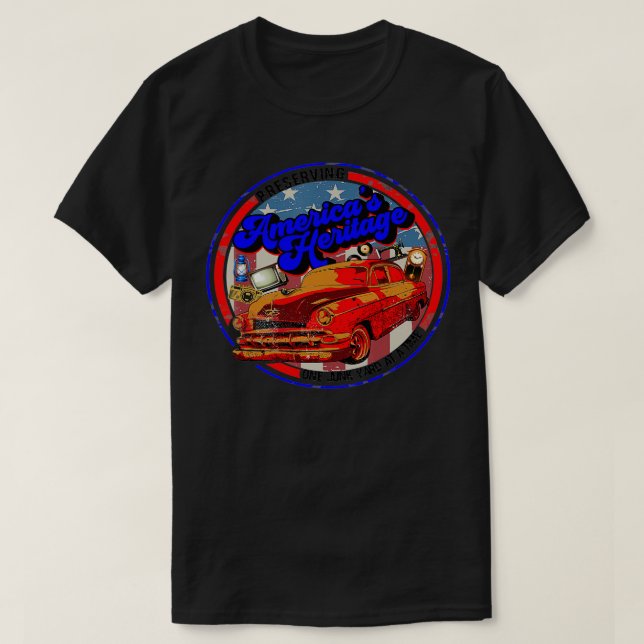 T-shirt Patriotique American Heritage Pickers 1 (Design devant)