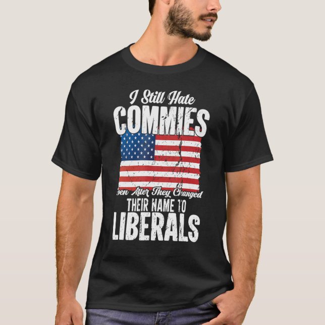 T-shirt Patriotique anti-communiste pro-américain (Devant)