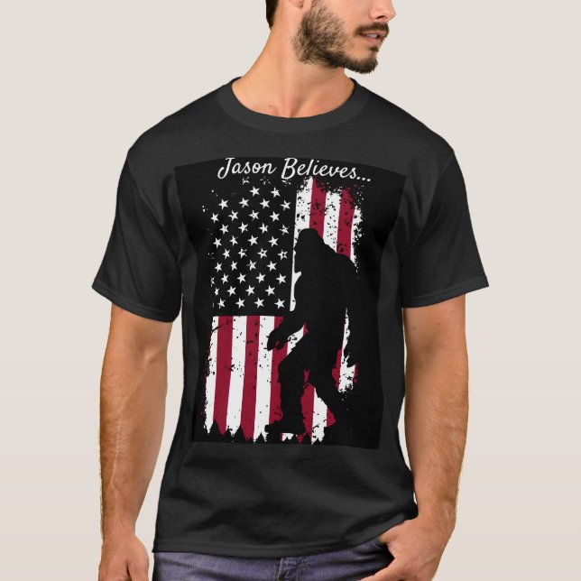 T-shirt Patriotique Bigfoot (Devant)