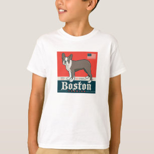 T-shirt Patriotique   Boston Terrier