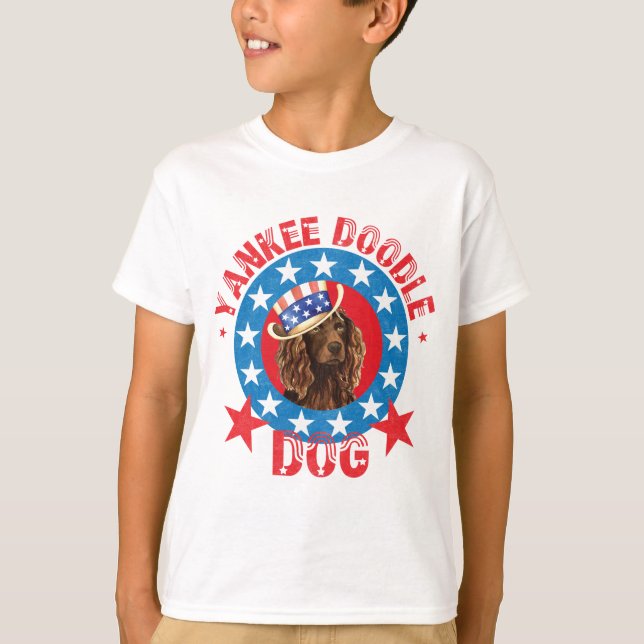 T-shirt Patriotique Boykin Spaniel (Devant)