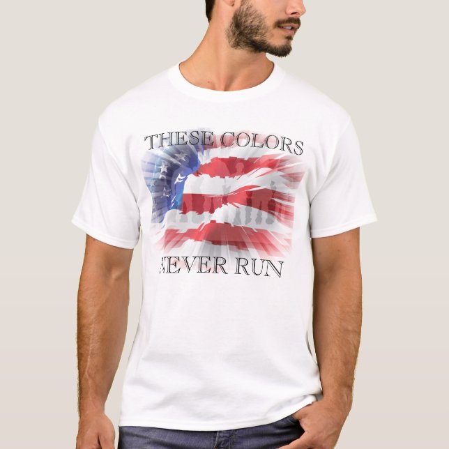 T-shirt Patriotique Ces couleurs ne fonctionnent jamais (Devant)