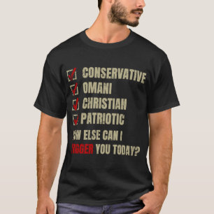 T-shirt Patriotique chrétien omanais conservateur