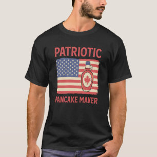 T-shirt Patriotique créateur de crêpes gaufre Pancake Ma