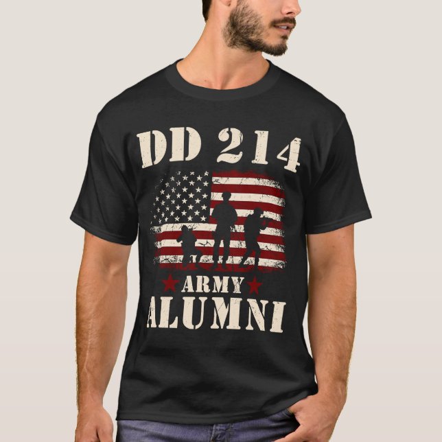 T-shirt Patriotique DD 214 Alumni DD214 Jour des vétérans  (Devant)