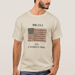 T-shirt Patriotique DD-214 de vétéran