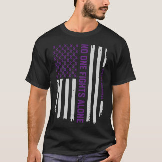 T-shirt patriotique de conscience d'épilepsie de