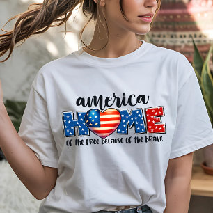 T-shirt Patriotique de la fête de l'4 juillet américaine