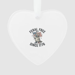 T-shirt patriotique de Raton Laveur Sauvage Mais L