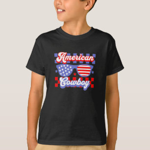 T-shirt Patriotique des cowboys d'Amérique occidentale