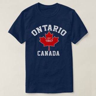 T-shirt patriotique d'Ontario Canada Est.1867