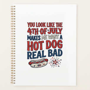 T-shirt patriotique drôle de hot dog du 4 juillet