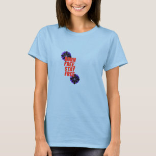 T-Shirt Patriotique du 4 Juillet pour Femmes Drape