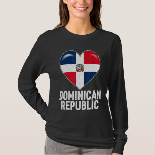 T-shirt Patriotique en détresse République Dominicaine Dra