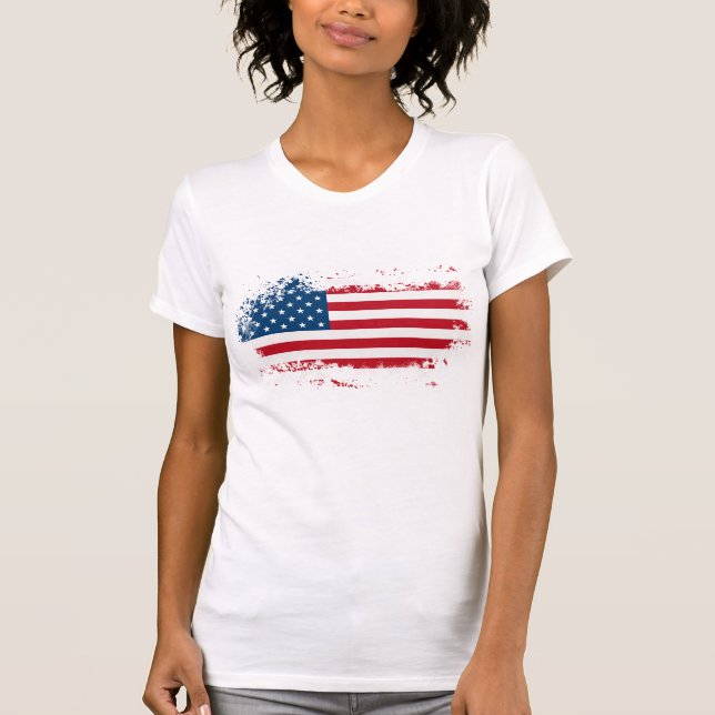 T-shirt patriotique féminin (Devant)