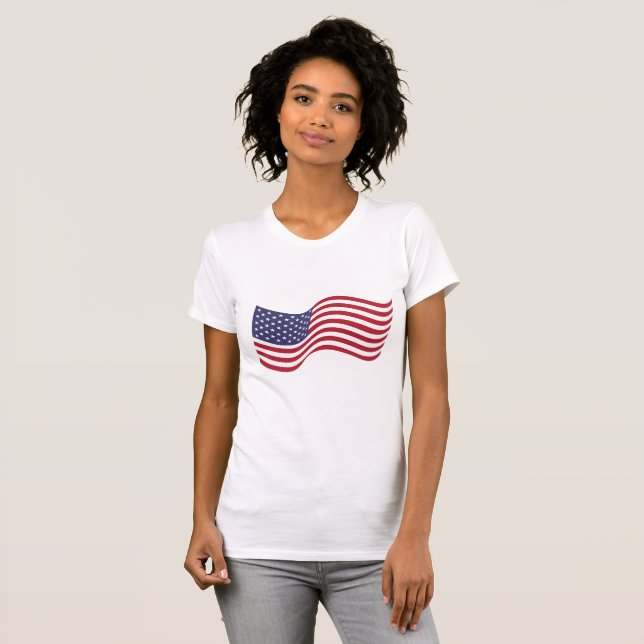 T-shirt patriotique féminin (Devant entier)