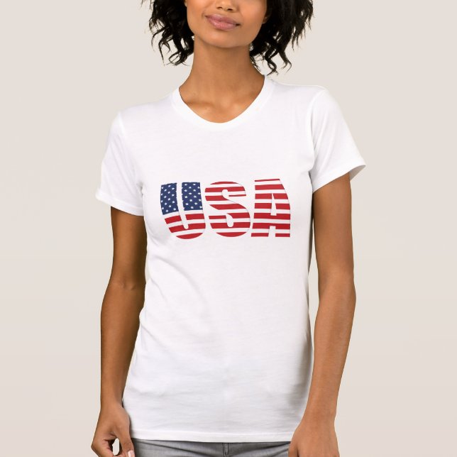 T-shirt patriotique féminin (Devant)