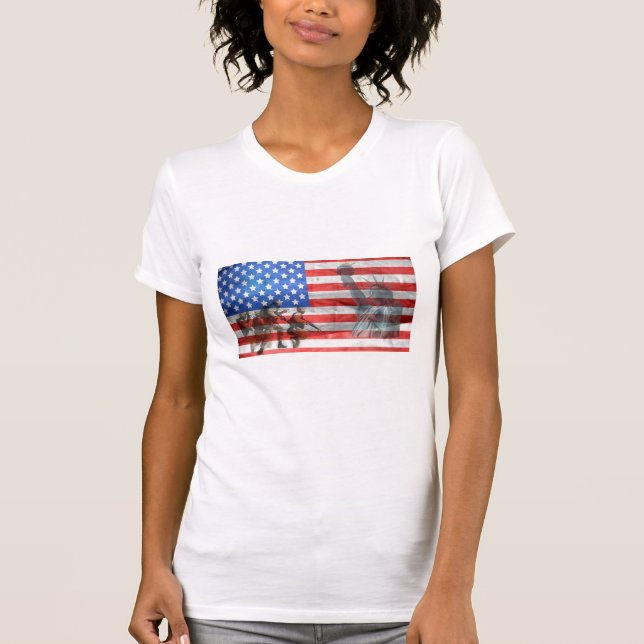 T-shirt Patriotique Femme (Devant)
